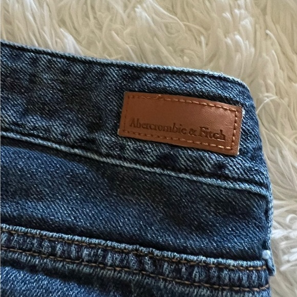 Abercrombie and Fitch Distressed Button Fly Denim Shorts - Picture 6 of 10